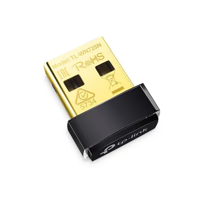 Adaptador USB TP-Link Tl-wn725n, Wireless, 150MBPS, Nano  - Preto