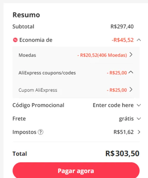 Imagem na descrição da promoção