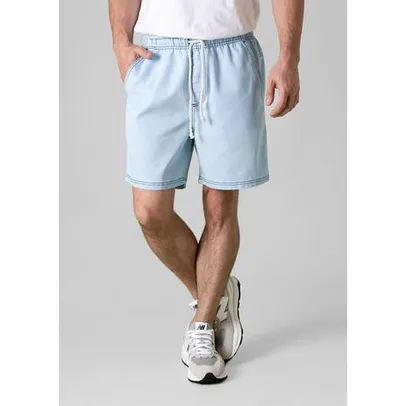 Shorts Jeans Masculino Com Cadarço - hering 