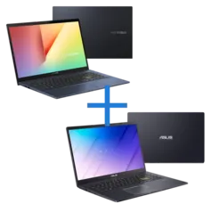 Notebook ASUS VivoBook X513EP-EJ232 Preto + Notebook ASUS E510MA-BR295R Preto | R$5849