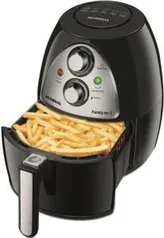 Fritadeira Sem Óleo Air Fryer Mondial Family NAF-03I 4L - Preto e Inox - R$361