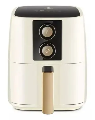 Air Fryer 4,5L Fritadeira Elétrica Branco e Dourado - Home Land