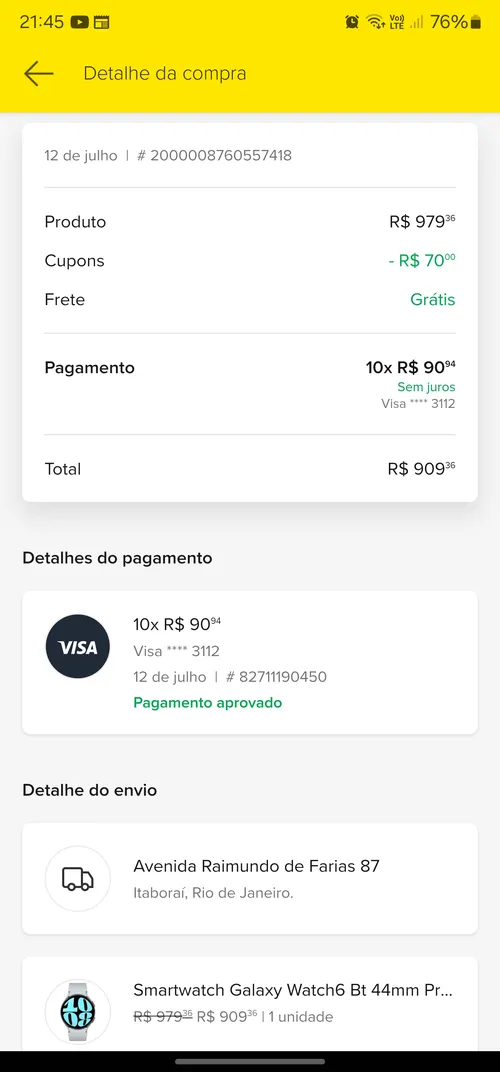 Imagen na descrição da promoção