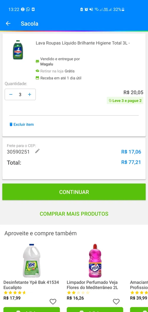 Imagem na descrição da promoção