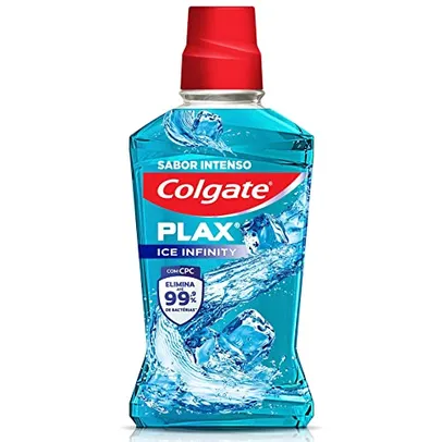 [Rec] Colgate Plax 1 litro - Enxaguante bucal Plax Ice Infinity, refrescante e antibacteriano