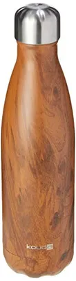 Garrafa Kouda 500ml 10373 Wood Kouda Grey Marrom No Voltagev