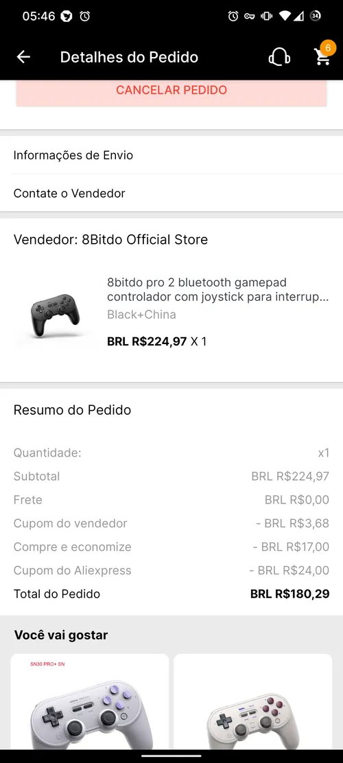 Imagem na descrição da promoção