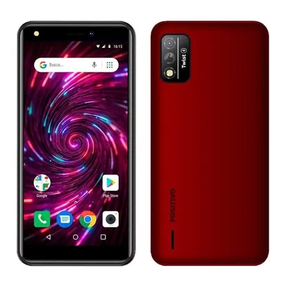 Smartphone Positivo Twist 4, Vermelho, Tela de 5.5" R$584