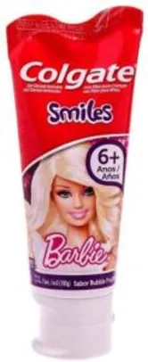 Colgate Creme Dental Junior Barbie, Branco | R$ 3