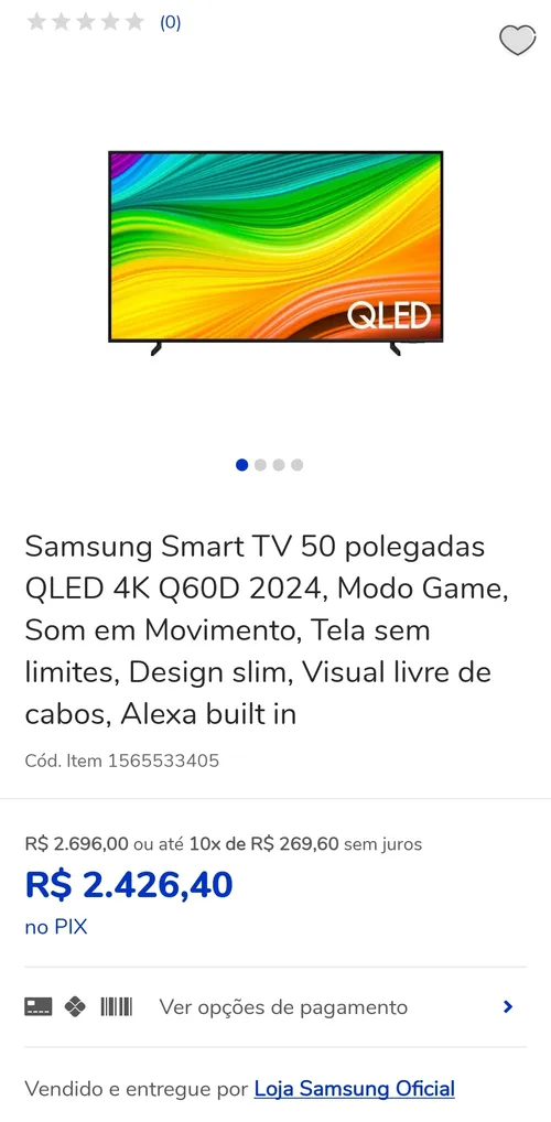 Imagem na descrição da promoção