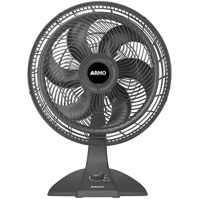 Ventilador de Mesa 40cm Arno Turbo Force 110v VF48 6 Pás 3 Velocidades Cinza