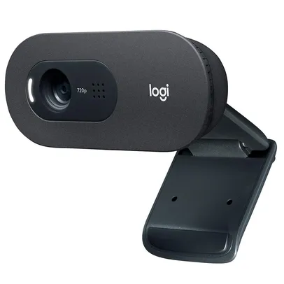 Webcam Logitech C505, 720P HD, 30 FPS, com Microfone, 3 MP, USB, Preto - 960-001367