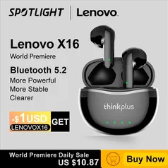 Fone Bluetooth Lenovo X16