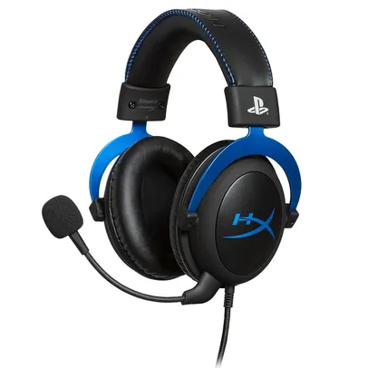 [APP] Headset Gamer HyperX Cloud Blue, Conexão 3.5mm, Driver 53mm, Cancelamento Ruído, Preto/Azul 