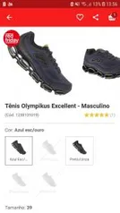 Tenis Olimpikus Excellent | R$ 90