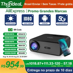 [Armazém BR / GPay] Projetor TD97Pro com Auto Correção de Keystone, Full HD 1920x1080, roda 4K, com WiFi, Android e Espelhamento de Tela