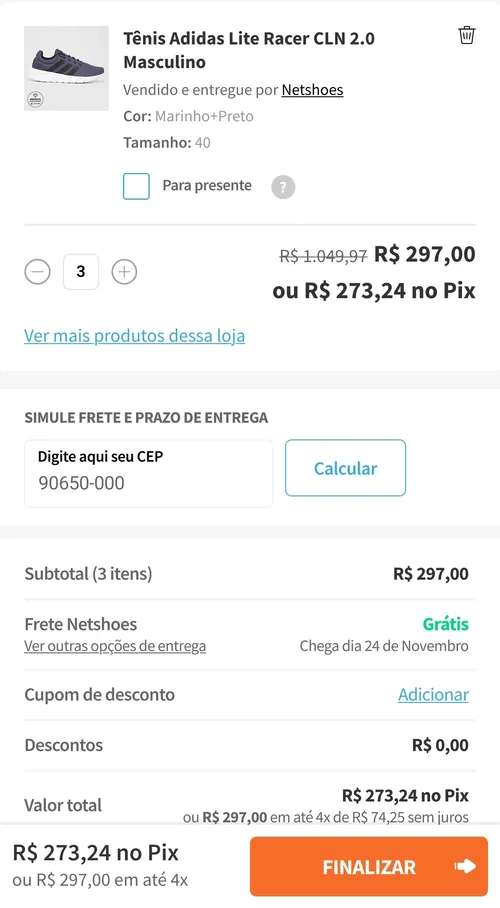 Imagem na descrição da promoção