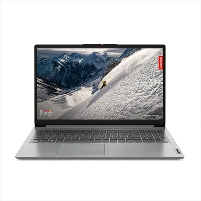 Foto do produto Notebook Lenovo IdeaPad 1i i5-1235U 8GB 512GB SSD Linux 15.6&quot; 82VYS00900 Cloud Grey