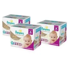 [Walmart] 3 Pacotes de Fraldas  Premium Care Jumbo Pampers M ou G - por R$194