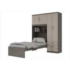 Guarda Roupa 4 Portas Com Cama por R$324,89