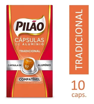 Cápsulas Café Pilão Tradicional 7 10un