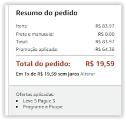 Imagem na descrição da promoção