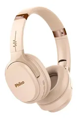 Fone de ouvido over-ear sem fio Philco Wave PFO01B bege