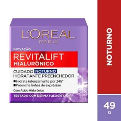 Creme Revitalift Hialurônico Noturno, L'Oréal Paris | R$35