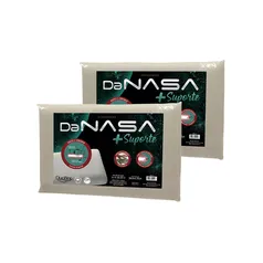 Kit 2 Travesseiros Nasa 3D Viscoelástico com mais Suporte Duoflex