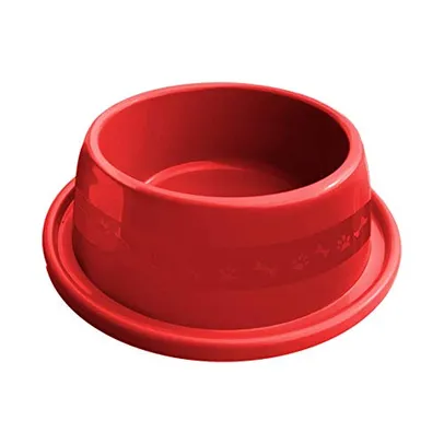 [PRIME]Comedouro Plástico Anti Formiga 350Ml Vermelho Furacão Pet Para Cães