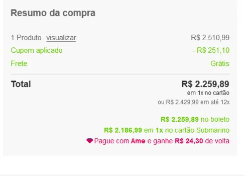 Imagem na descrição da promoção