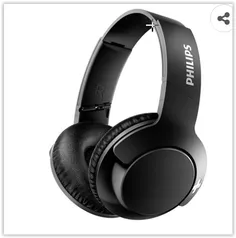 Fone de Ouvido Sem Fio Philips SHB3175BK/00 com Bass+, Haste Dobrável - Preto | R$ 179