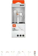 Fone de Ouvido in Ear,110WH, JBL, Branco