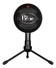 Microfone Blue Snowball Ice condensador Cardióide preto