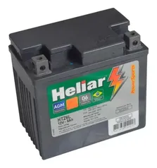 Bateria Moto Htz6l 5ah Selada 5 Amperes 12v Heliar