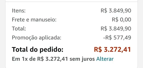 Imagem na descrição da promoção