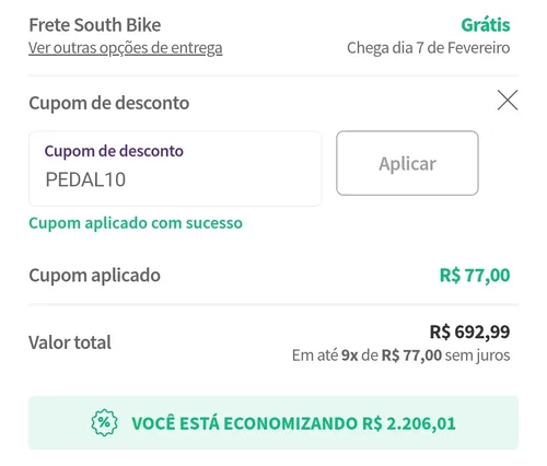 Imagem na descrição da promoção