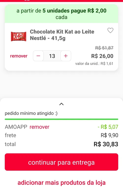 Imagem na descrição da promoção