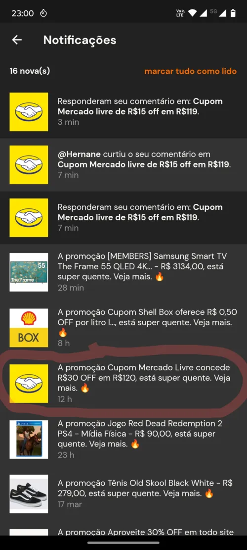 Imagen na descrição da promoção