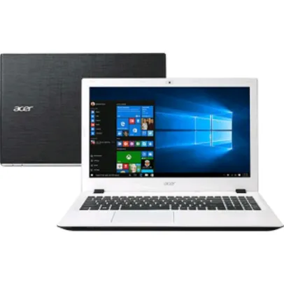Saindo por R$ 1800: [Americanas] Notebook Acer e5-573-59lb Intel core i5 4gb 500gb tela Led 15.6 Windows 10 - branco | Pelando