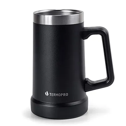 [ PRIME ] TERMOPRO Caneca Térmica para Cerveja 709ml Preto