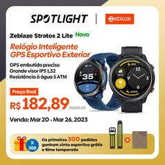 Smartwatch Zeblaze stratos 2 lite gps 