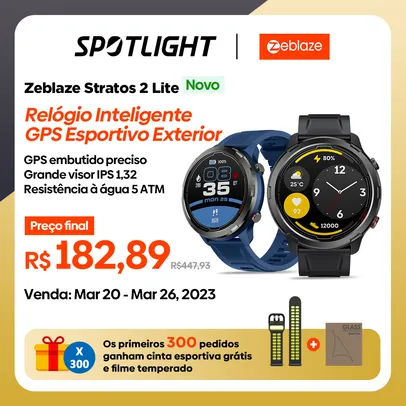 Smartwatch Zeblaze stratos 2 lite gps 