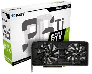 Placa de Vídeo Palit NVIDIA GeForce RTX 3060 Ti Dual, LHR, 8GB, GDDR6, DLSS, Ray Tracing, NE6306T019P2-190ADV1