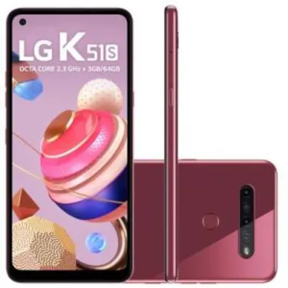 Smartphone LG K51S 64GB Dual Chip 3GB RAM Tela 6,55” - R$949