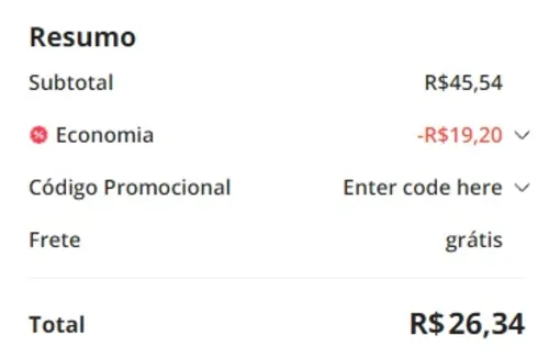 Imagem na descrição da promoção