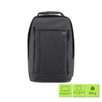 [44 reais no AME] Mochila Acer para Notebook Gray Dual Tone Resistente a água | R$149