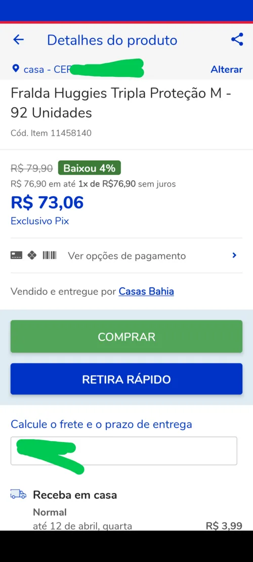 Imagem na descrição da promoção