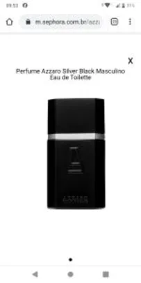 Perfume Azzaro Silver Black Masculino Eau de Toilette | R$169