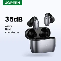 UGREEN hitune X6 fone sem fio bluetooth 5.1  tws anc 35db híbrido cancelamento de ruído ativo 